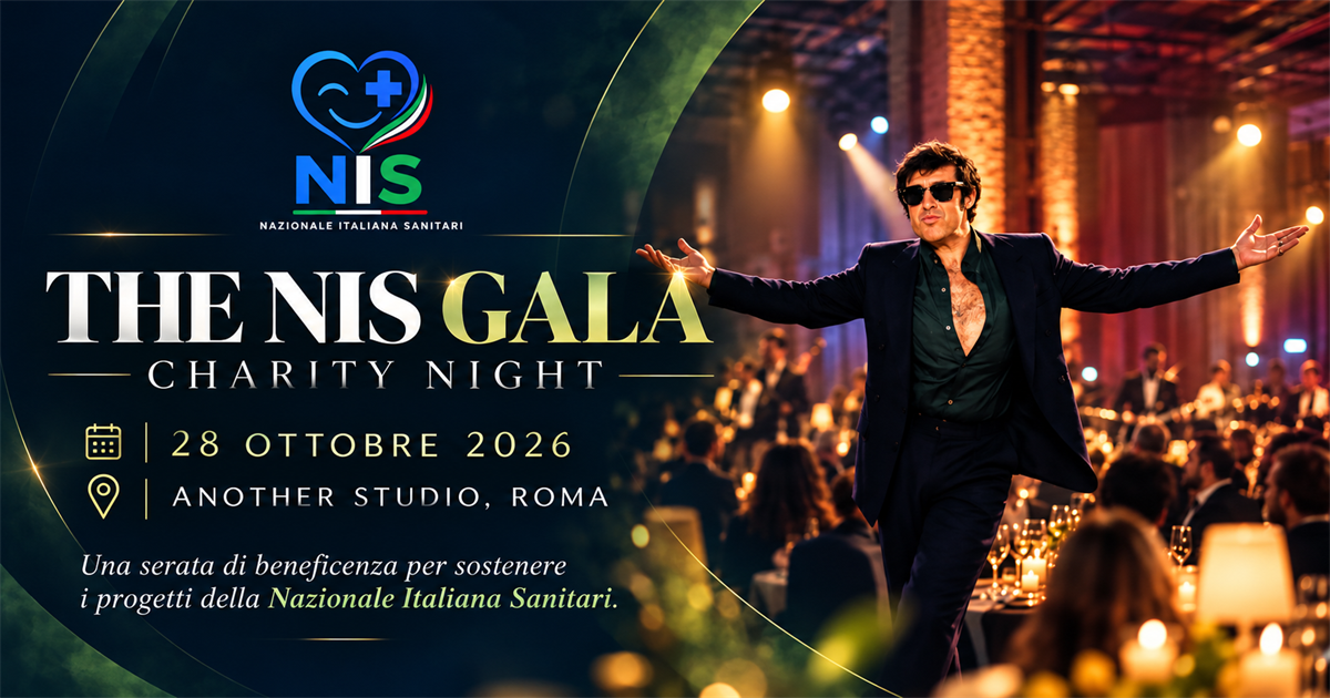 The NIS Gala Charity Night, 28 ottobre 2026, Another Studio Roma